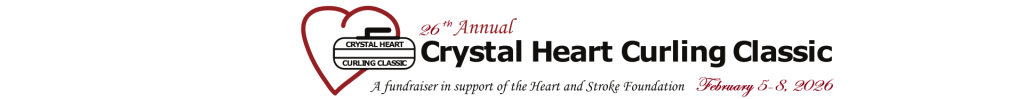 Crystal Heart Curling Classic Women's Bonspiel Banner